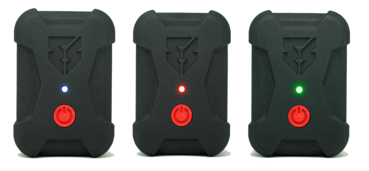 LED_Picture_2_small_1_optimized-1200x556 - Inmotion Suspension Three black rugged devices in a row, each with a red power button and a status LED: blue on the left, red in the middle, green on the right.