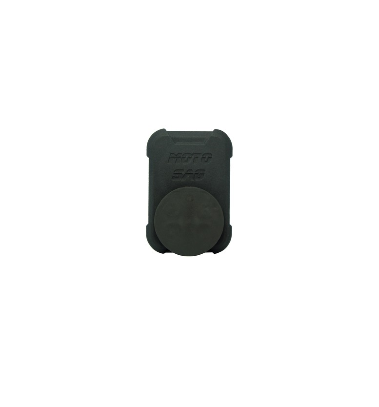 back - Inmotion Suspension Small black plastic mounting accessory with a round knob on the front, likely a quick-release attachment.